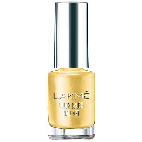 Lakme Color Crush Nail Art - M12, Gold, 6 ml  