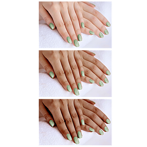 Lakme Color Crush Nail Art - M18, Deep Olive, 6 ml  