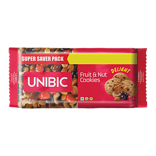 Buy UNIBIC Delight Fruit & Nut Cookies Online at Best Price of Rs 108.3
