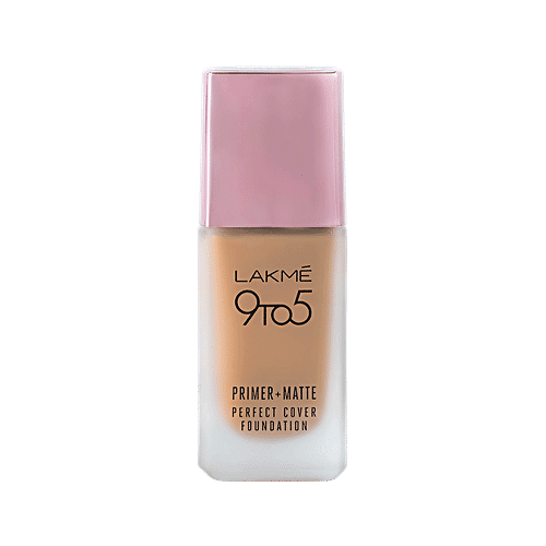 Lakme 9To5 Primer + Matte Perfect Cover Foundation - N260, Neutral Honey, 25 ml  