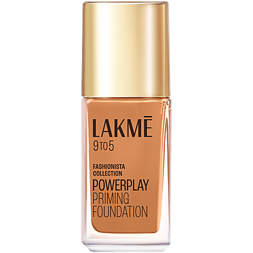 Lakme 9To5 Powerplay Priming Foundation - SPF 20, 25 ml Neutral Chestnut Built in Primer