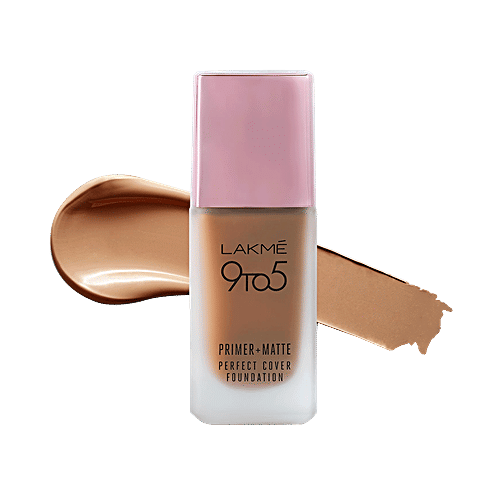 Buy Lakme 9To5 Primer + Matte Perfect Cover Foundation C380, Cool