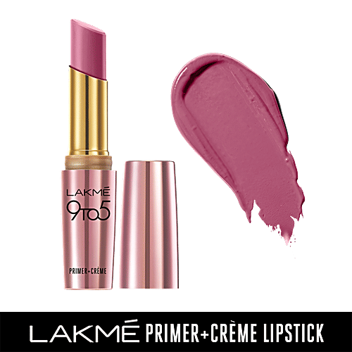 Lakme 9To5 Primer + Creme Lip Color - Wine Order, CP4, 3.6 g  