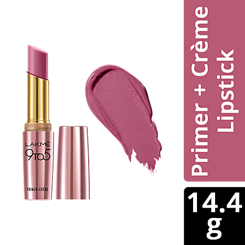 Lakme 9To5 Primer + Creme Lip Color - Wine Order, CP4, 3.6 g  