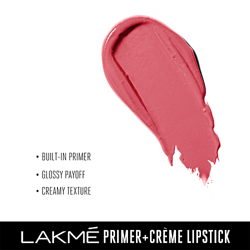 Lakme 9To5 Primer + Creme Lip Color -  Pink Twist, CP9, 3.6 g  