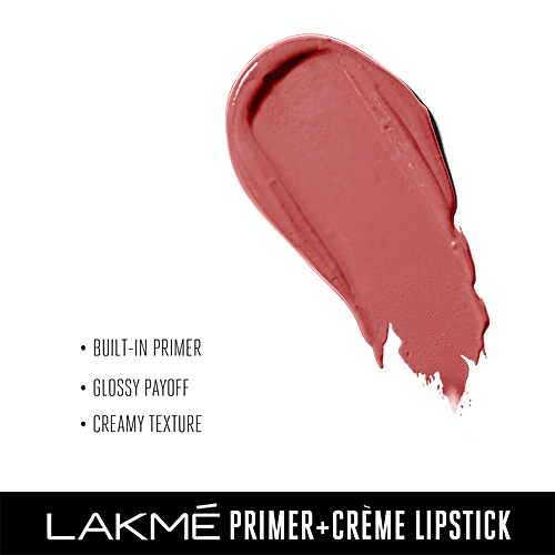 Lakme 9To5 Primer + Creme Lip Color - Nude Dust, CP10, 3.6 g  
