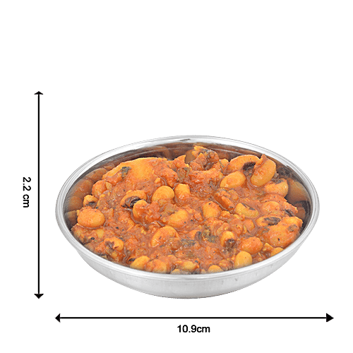 BB Home Steel Pudding/Halwa Bowl/Plate - No.5.5, 2 pcs  