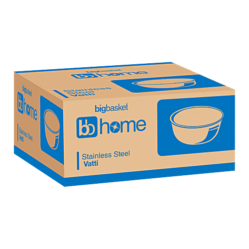 bb home Bowl/Vatti/Katori - No. 7, Prem, Stainless Steel, 400 ml (Set of 4) Dishwasher Safe