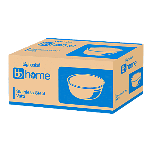 bb home Bowl/Vatti/Katori - No. 5.5, Sada, Stainless Steel, 200 ml (Set of 4) Dishwasher Safe