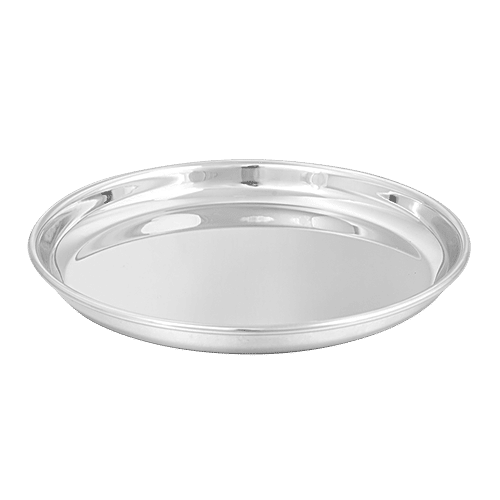 BB Home Steel Snack Plate/Thali - No. 8, Beggi China, 2 pcs  