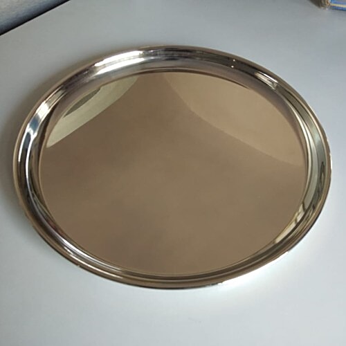 BB Home Steel Dinner Plate/Thali - No. 13, Beggi China, 2 pcs  