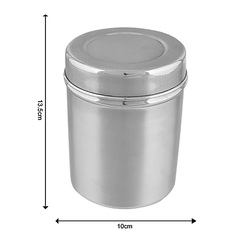 BB Home Steel Deep Dabba/Storage Container - No. 10, Plain, 1 L  