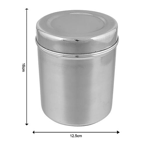 BB Home Steel Deep Dabba/Storage Container - No. 12, Plain, 1.9 L  
