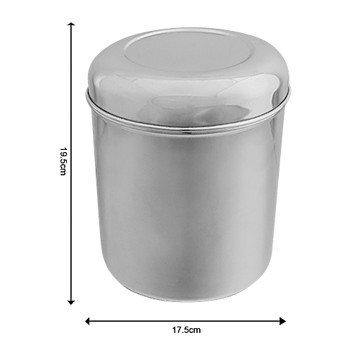 BB Home Steel Deep Dabba/Storage Container - No. 16, Ubha Russian, 4.6 L  