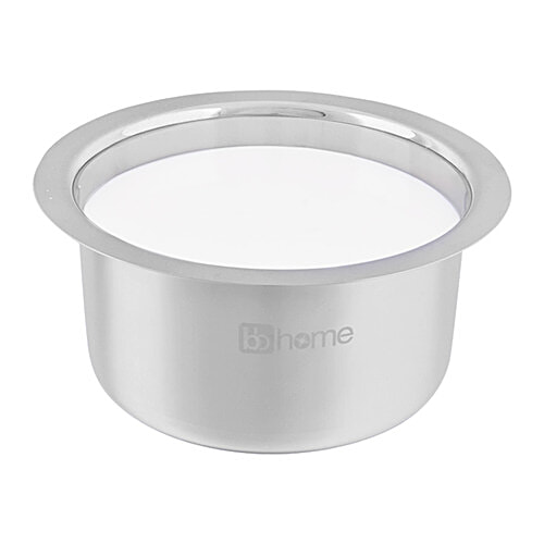 BB Home Steel Flat Bottom Tope/Patila/Bhagona -  No. 12, 1.5 L  
