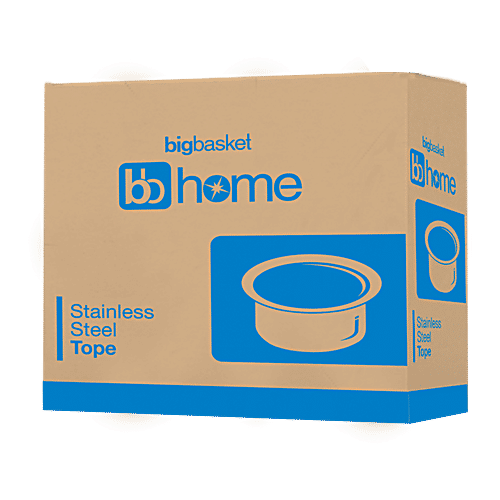 BB Home Steel Flat Bottom Tope/Patila/Bhagona -  No. 12, 1.5 L  