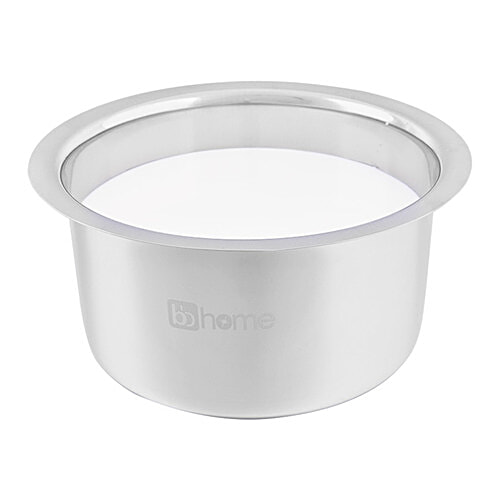 BB Home Steel Flat Bottom Tope/Patila/Bhagona - No. 14, 3.2 L  