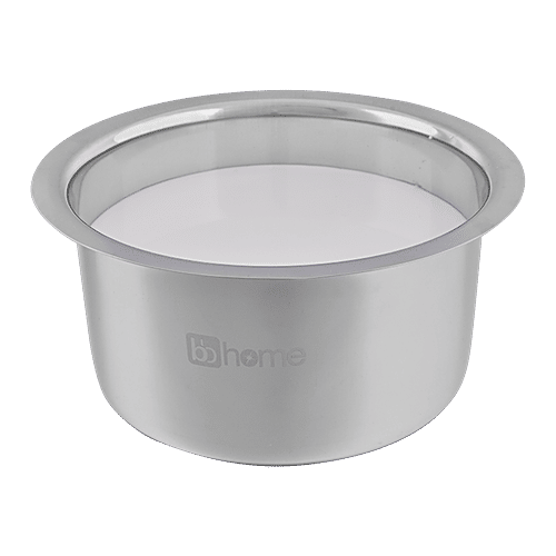 BB Home Steel Flat Bottom Tope/Patila/Bhagona - No. 14, 3.2 L  