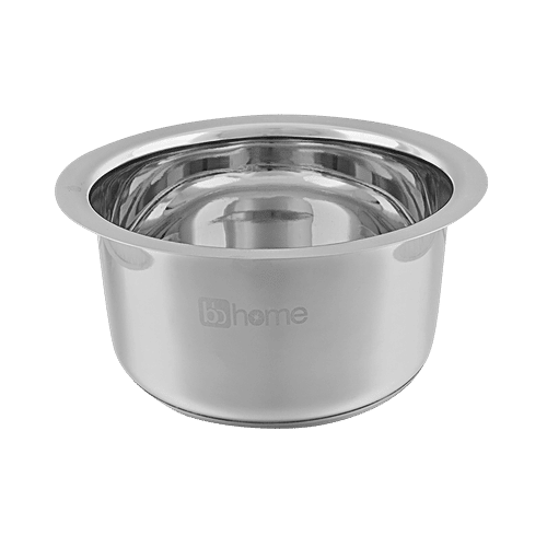 BB Home Steel Induction Bottom Tope/Patila/Bhagona - No. 15, 3.8 L  