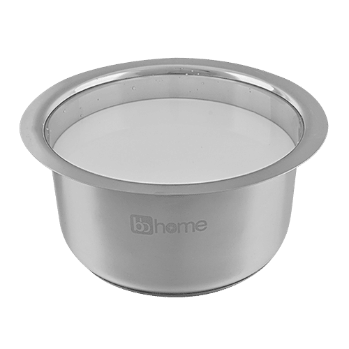 BB Home Steel Induction Bottom Tope/Patila/Bhagona - No. 15, 3.8 L  