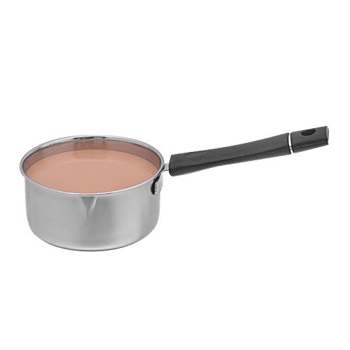 bb home Stainless Steel Milk/Tea Sauce Pan - No.9, Regular, Durable, Heat Resistant, 800 ml (1 pc) Dishwasher Safe