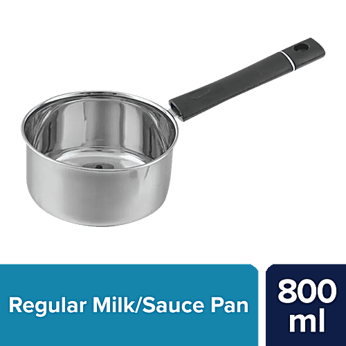 bb home Stainless Steel Milk/Tea Sauce Pan - No.9, Regular, Durable, Heat Resistant, 800 ml (1 pc) Dishwasher Safe