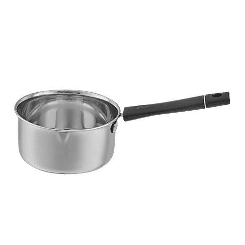 bb home Stainless Steel Milk/Tea Sauce Pan - Regular, Durable, Heat Resistant, 1.1 L (1 pc) Dishwasher Safe