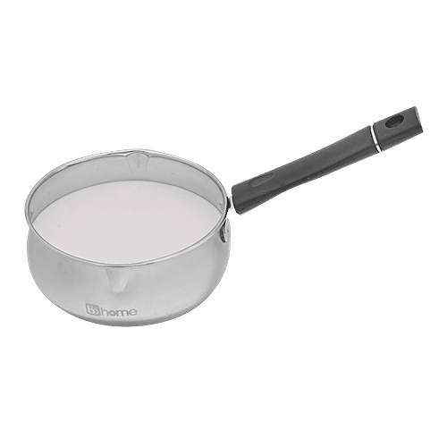 bb home Stainless Steel Milk/Tea Sauce Pan - No.10, Deluxe, Durable, Heat Resistant, 1 L (1 pc) Dishwasher Safe
