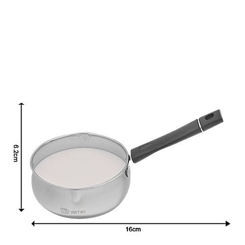 bb home Stainless Steel Milk/Tea Sauce Pan - No.10, Deluxe, Durable, Heat Resistant, 1 L (1 pc) Dishwasher Safe