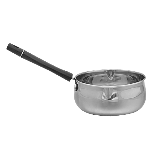 bb home Stainless Steel Milk/Tea Sauce Pan - No.10, Deluxe, Durable, Heat Resistant, 1 L (1 pc) Dishwasher Safe