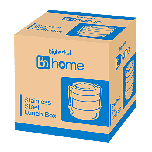 BB Home Steel Lunch/Tiffin Box With 4 Containers - 7X4, 1 pc  
