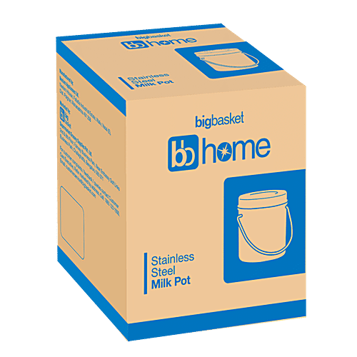 BB Home Steel Milk/Ghee/Oil Storage Can - No. 10, 1 L  