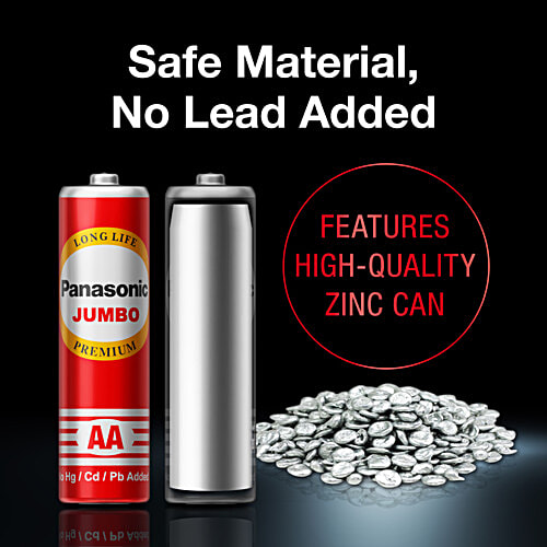 Panasonic Jumbo R6DJDG/1B10 Zinc Carbon Battery - AA, 1.5 V, 10 pcs  