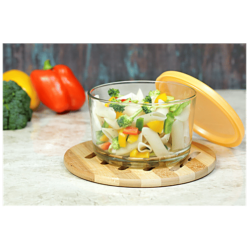 Buy Yera Glass Bowl with Orange Lid Set Freezowarm Online at Best Price of Rs 199 bigbasket