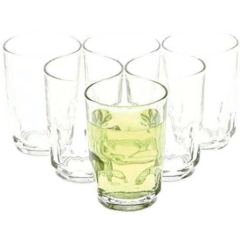 Yera Water/Juice Glass, 265 ml Set of 6 Dishwasher Safe