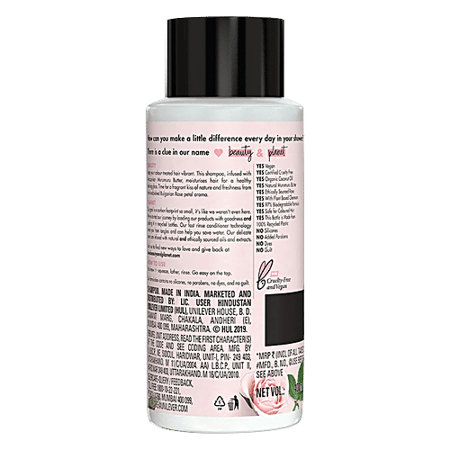 Love Beauty & Planet Blooming Color Hair Shampoo - Murumuru Butter & Rose Aroma, For Color-Treated Hair, 400 ml  No Silicones & No Added Parabens
