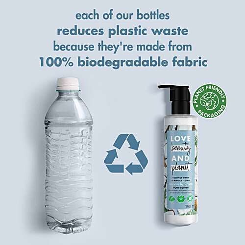 Love Beauty & Planet Coconut Water and Mimosa Flower Aroma Luscious Hydration Body Lotion, 400 ml It's Vegan, No Parabens