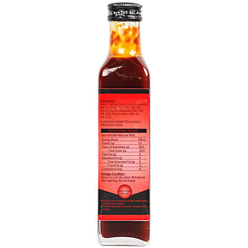 Urban Platter Barbeque Hot Sauce - Smokey & Delicious, 100% Vegan, 275 g Glass Bottle No Cholesterol