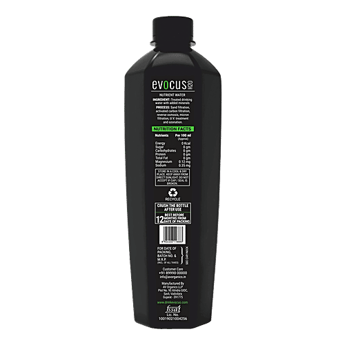 Buy evocus Black Alkaline Water 8+ Ph, Enriched With Essential