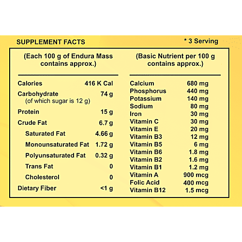 Endura Mass Weight Gainer - Banana, 500 g  Stay Fit