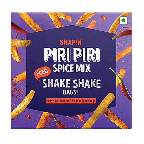 SNAPIN Piri Piri Spice Mix - With Shake Shake Bags, 15 g