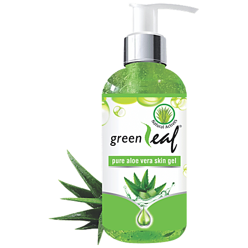 Buy Green Leaf Pure Aloe Vera Skin Gel With Natural Actives, For