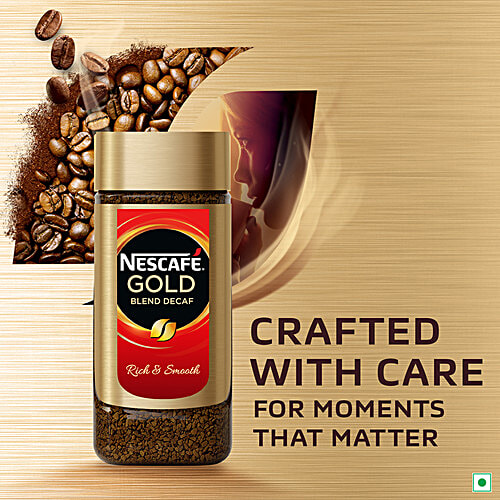 Buy Nescafe Gold Gold Blend Decaf Coffee Powder, Imported Online at