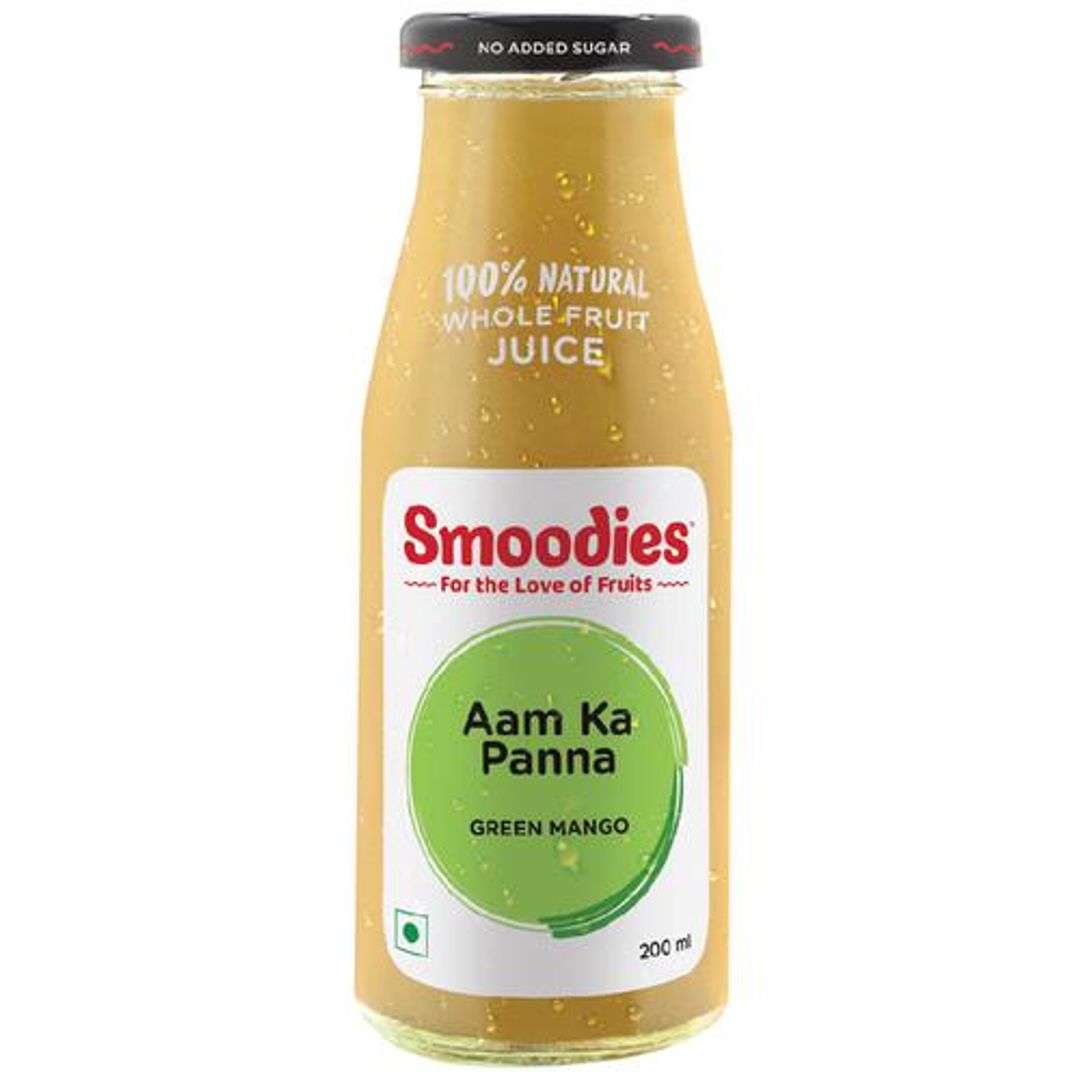 Smoodies Aam Ka Panna/Green Mango Juice - Healthy, Refreshing Drink, Sugar-Free, 200 ml 