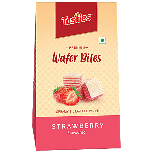 Tasties Wafer Bites - Strawberry, 100 g