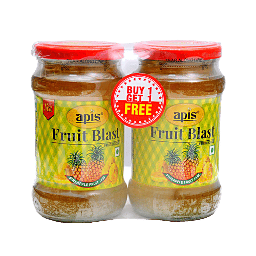 Apis Fruit Blast Fruitilicious Pineapple Jam, 450 g (Buy 1 Get 1) 