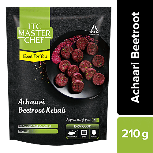 ITC Master Chef Achaari Beetroot Kebab, 210 g  