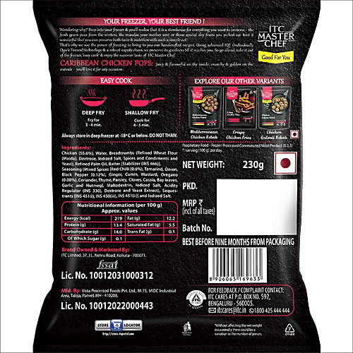 ITC Master Chef Caribbean Chicken Pops, 230 g  
