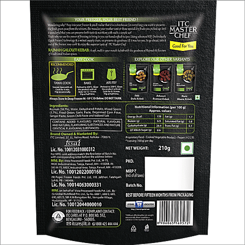 ITC Master Chef Rajmah Galouti Kebab, 210 g  