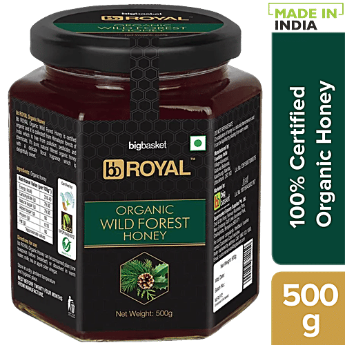 bb Royal Organic - Wild Forest Honey, 500 g  
